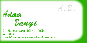 adam danyi business card